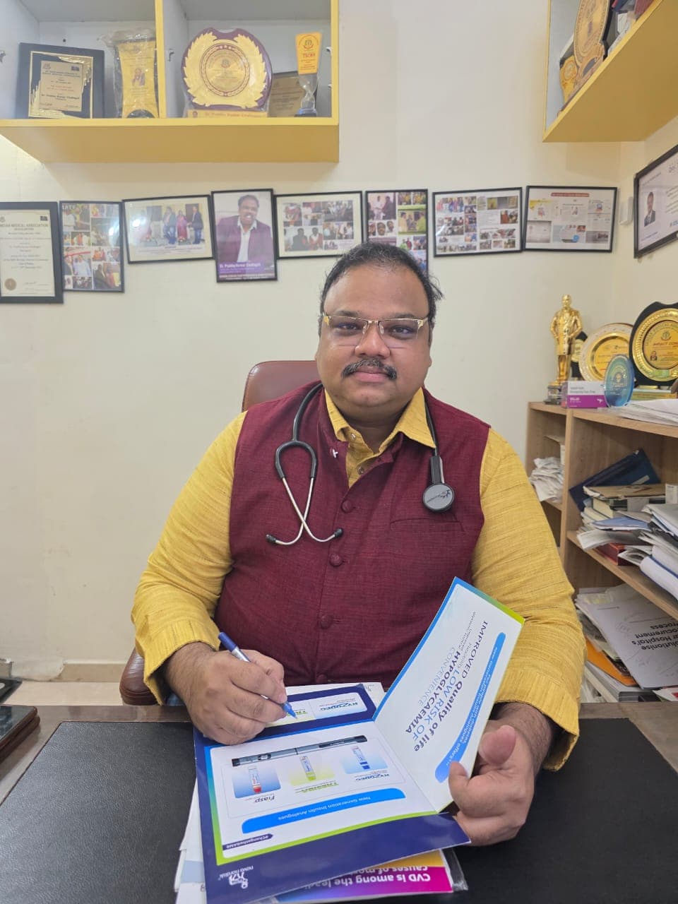 Dr. Prabhukumar Challagali, who has led IMA Banjara Hills' medical camp initiatives